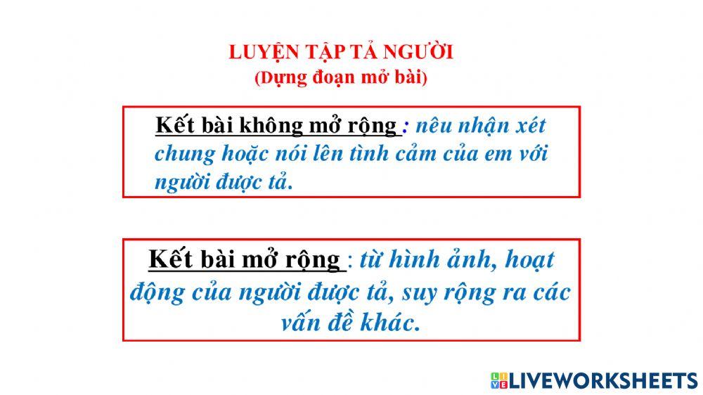 Tập làm văn thứ 5 ( 19 -1)