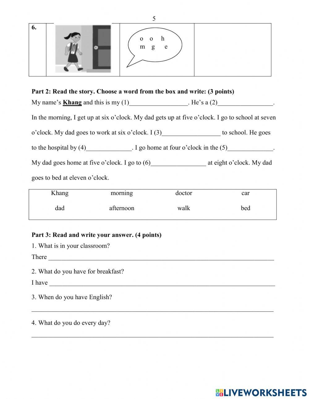 Đọc - Viết HK1 lớp 3