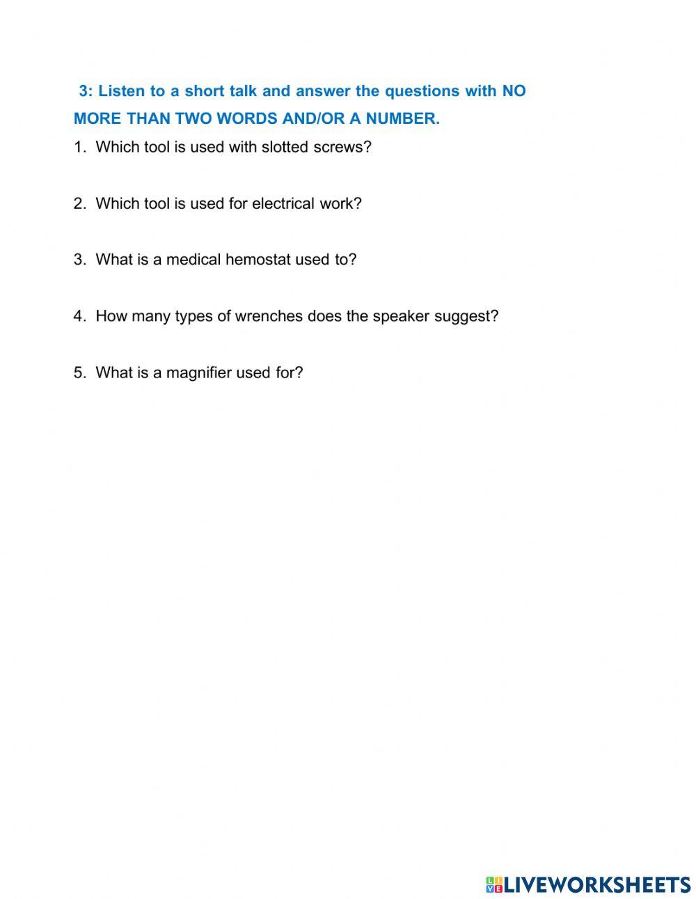 Unit 3- listening - teacher's handout- Điện Tử 4