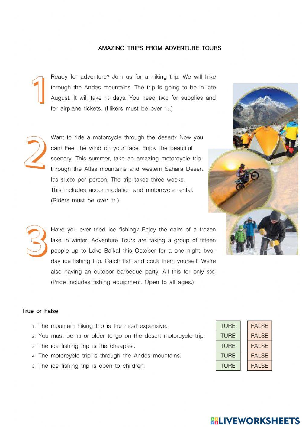 Worksheet 4 Vocabulary 8A