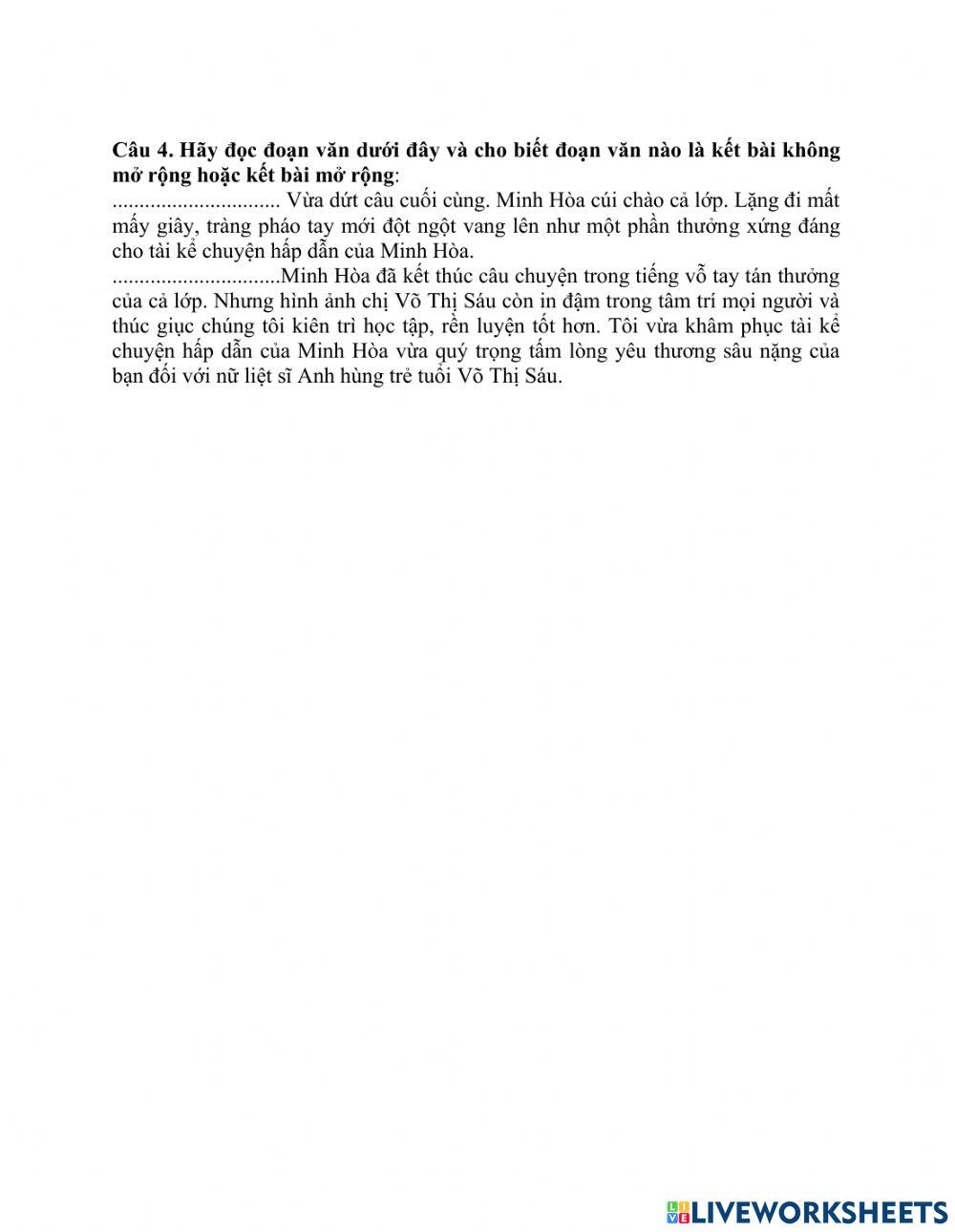 phiếu bài tập cuối tuần tiếng việt 5 tuần 19