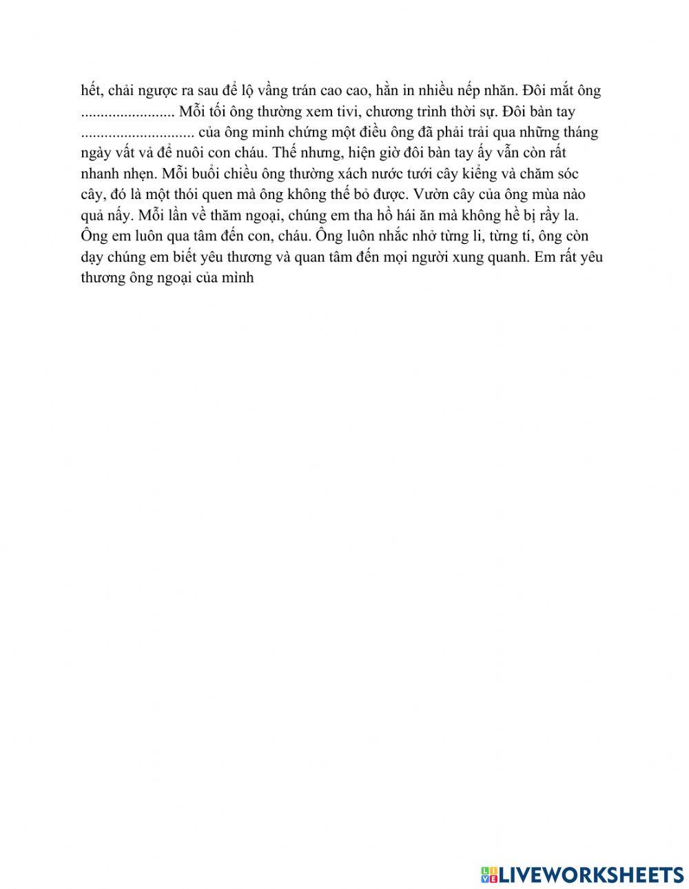 phiếu bài tập cuối tuần tiếng việt 5 tuần 18