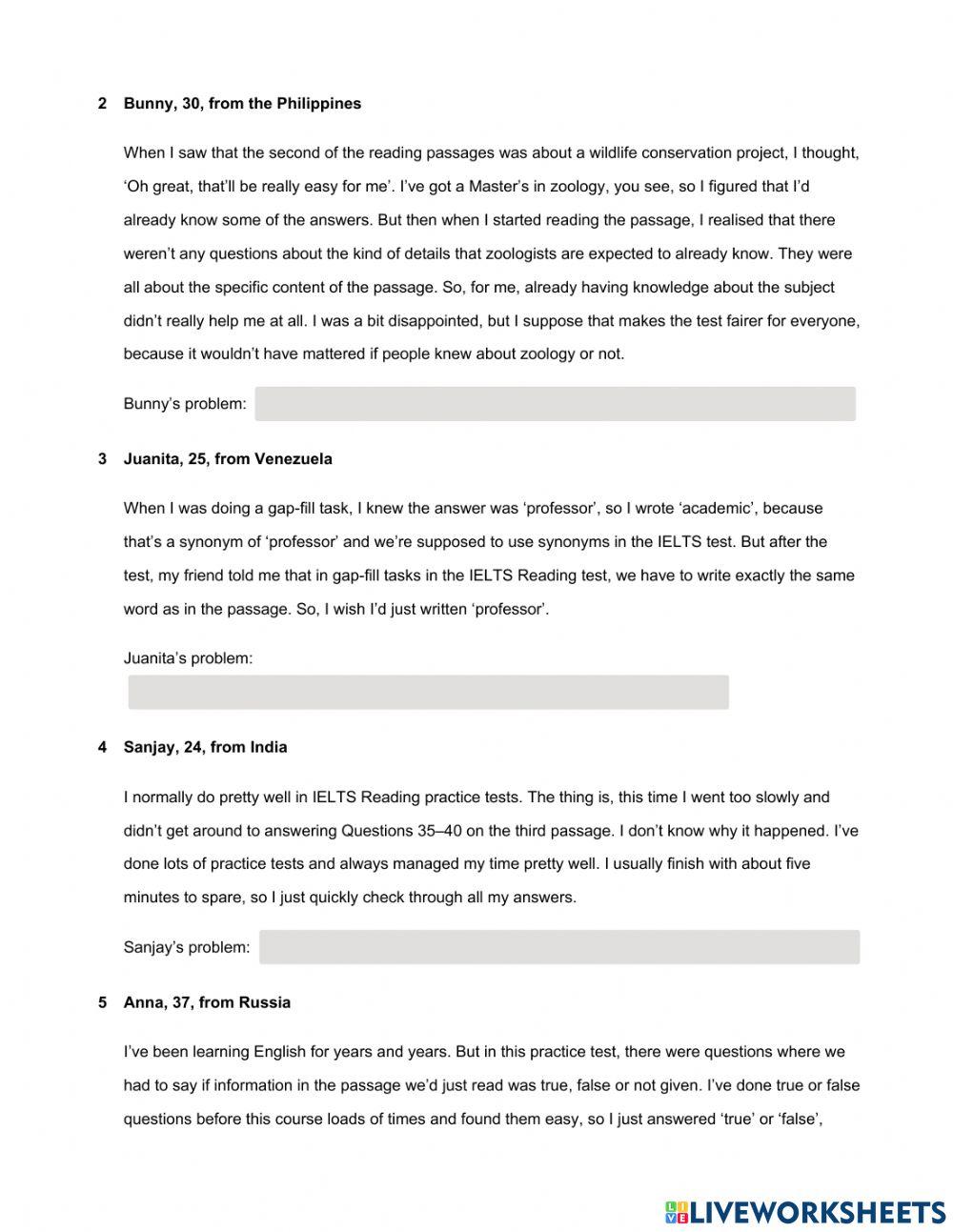 Mindset IELTS 3 - Reading Skills Modules - Unit 8 Ex6
