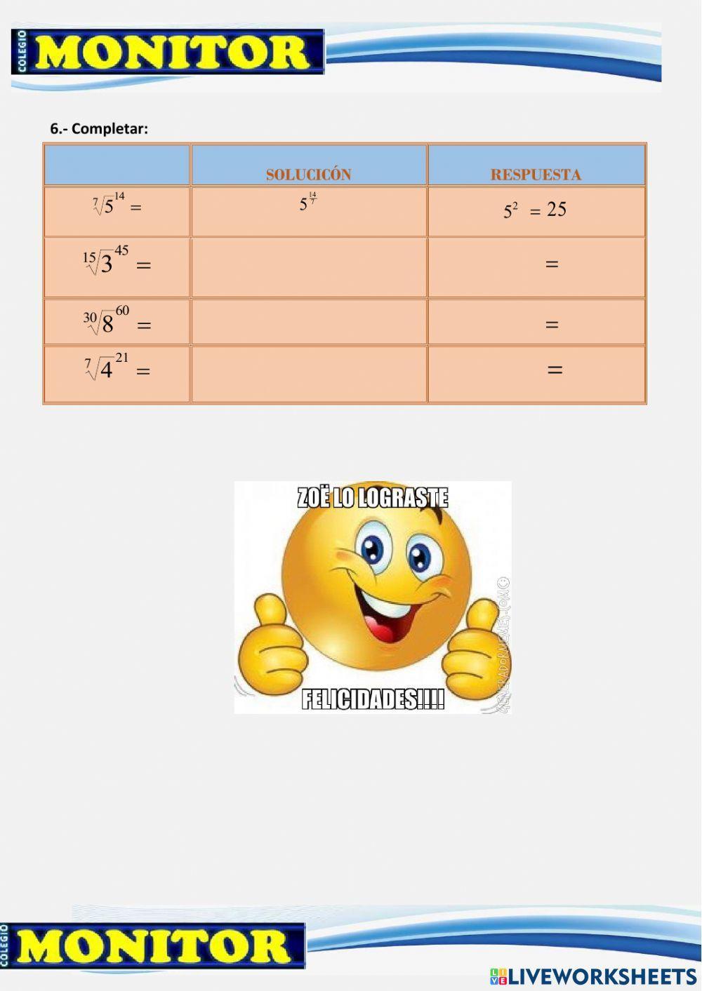 Teoria de exponentes