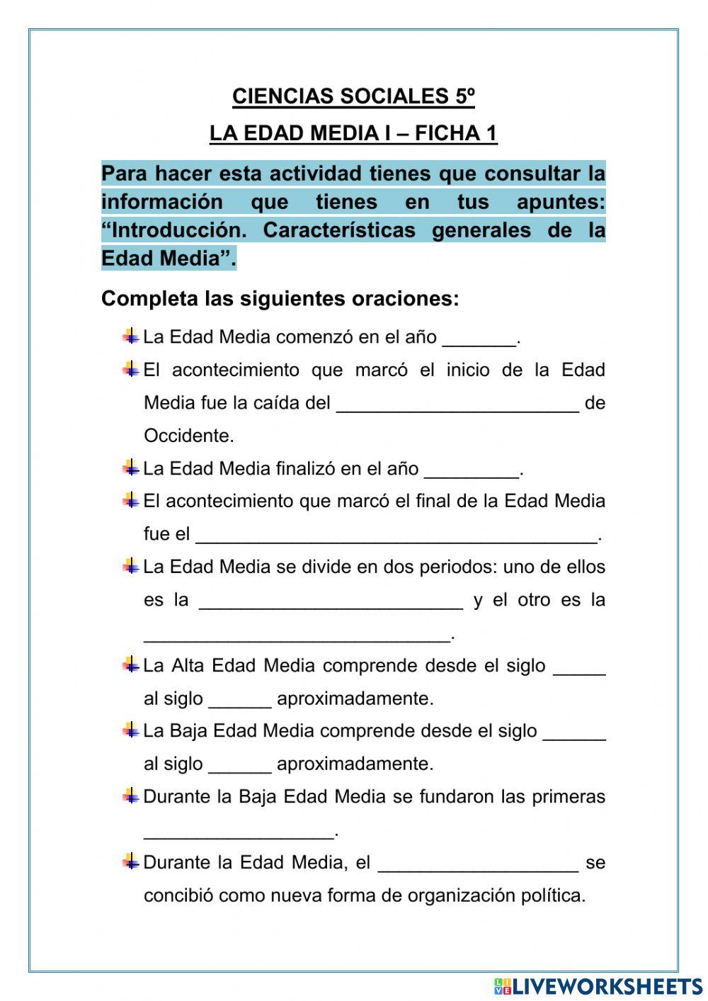 Características generales de la edad media