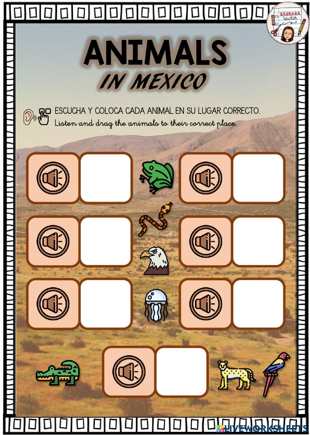 Mexican animals listening