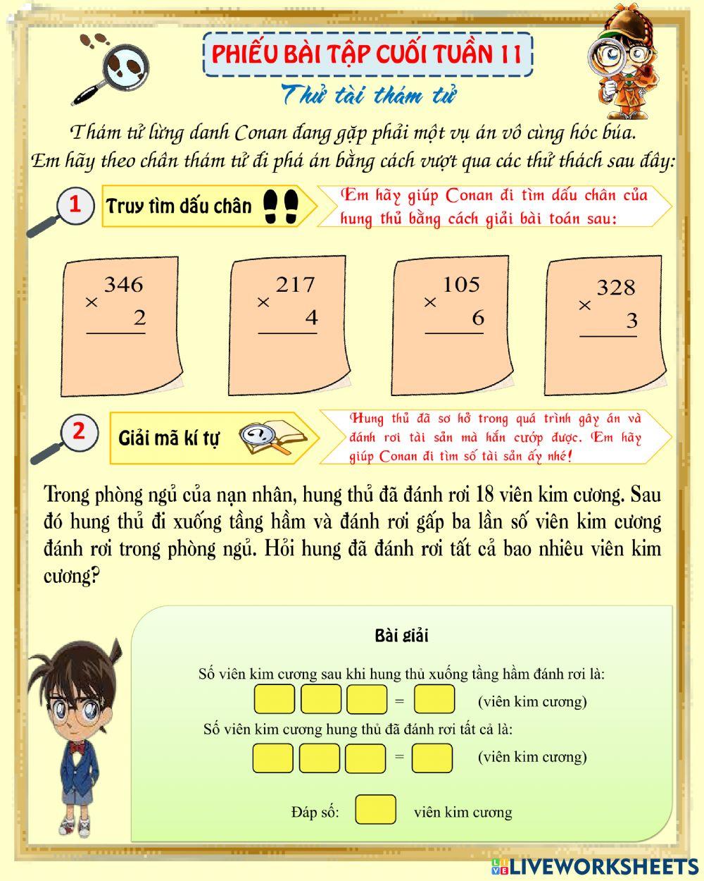 Bài tập cuối tuần 11