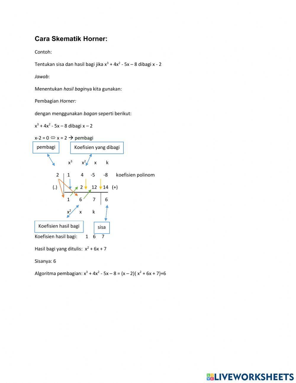 Lembar kerja 3 polinom