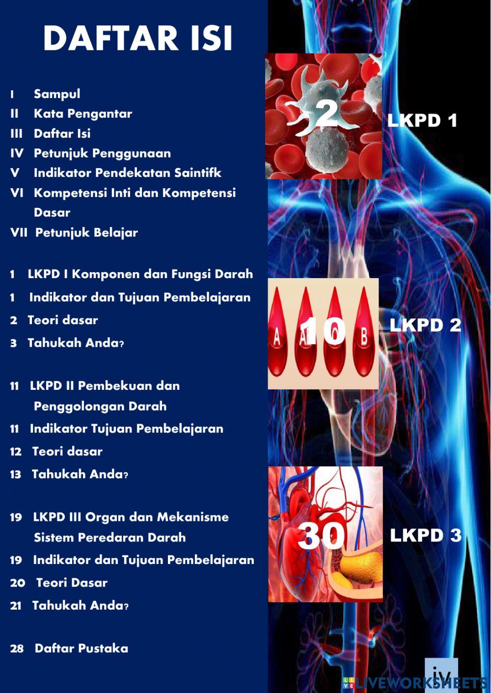 Lembar Kerja Peserta Didik berbasis Pendekatan Saintifik pada Materi Sistem Peredran Darah