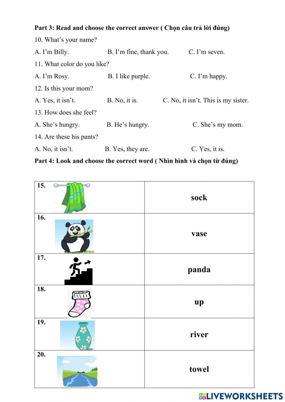 REVIEW NO.2 FOR GRADE 2