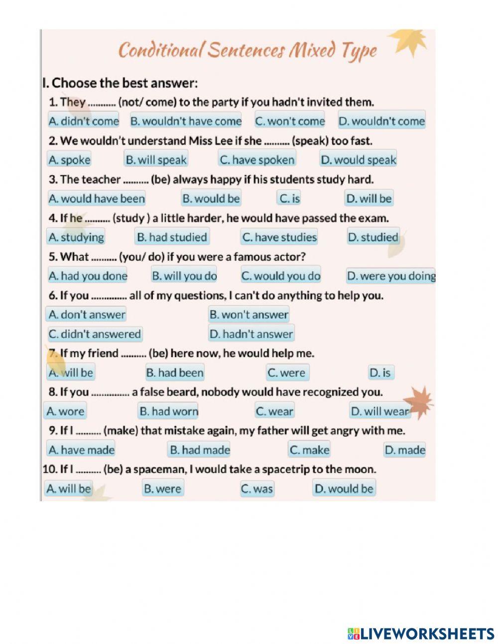 8A- Conditional mixed type