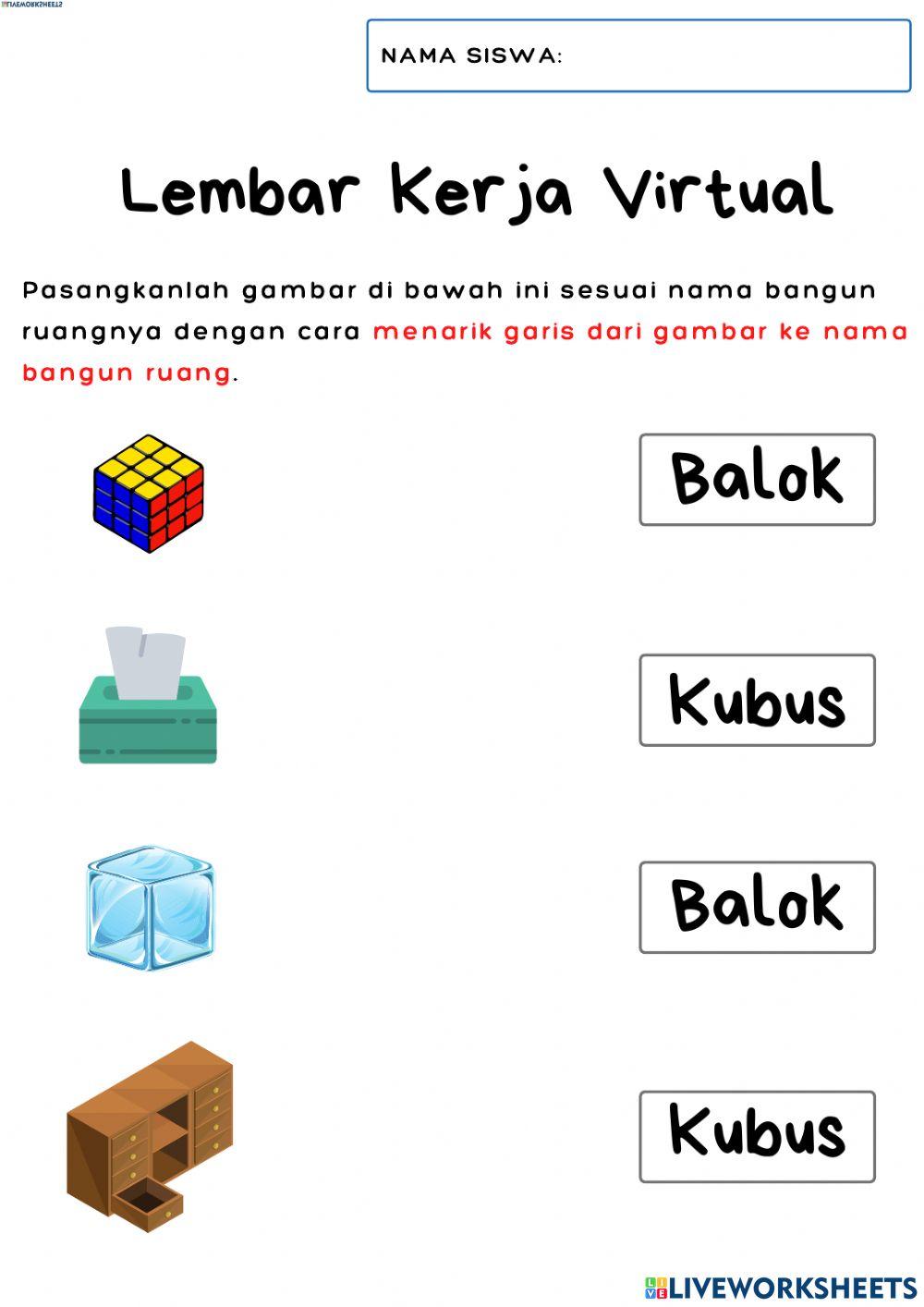 Latihan 2 matemamatika jaring-jaring bangun ruang
