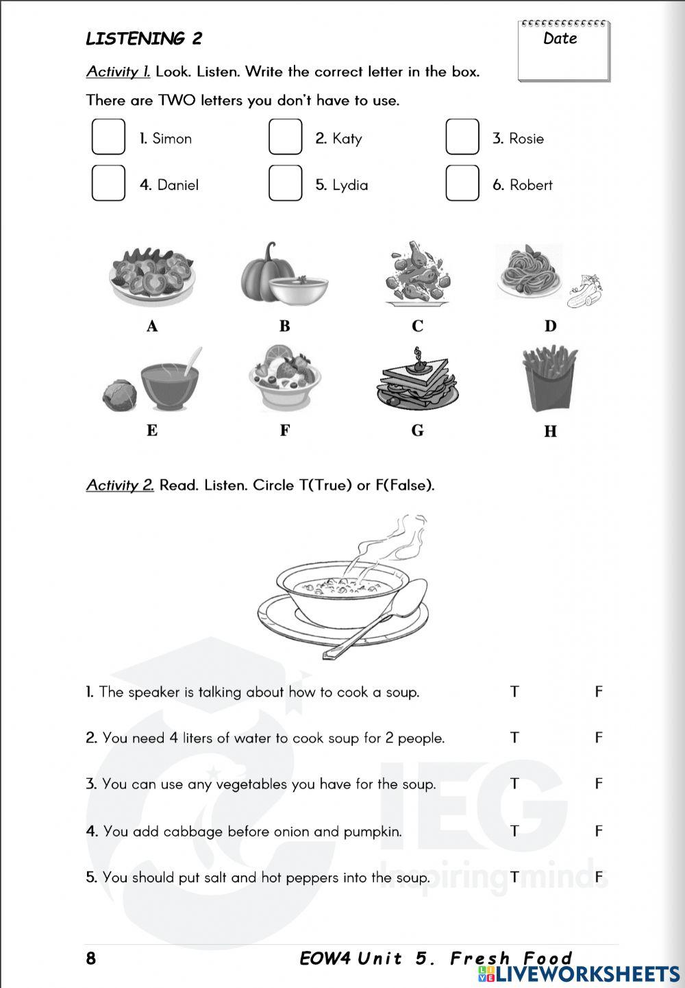Listening vocab 2 grade4