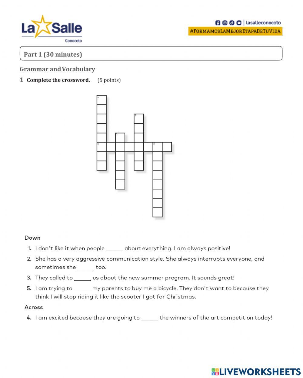 7th Grade review part A