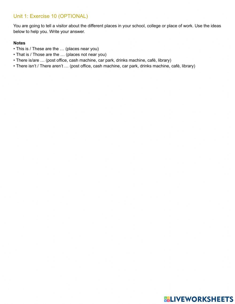 Mindset Foundation - Languague Builder Skills Modules - Unit 1 Ex10