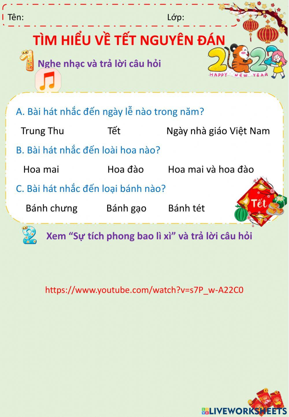 Tìm hiểu về Tết Nguyên đán 2022