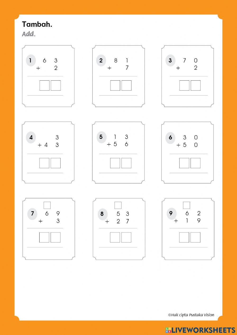 Unit 2: Tambah dan Tolak