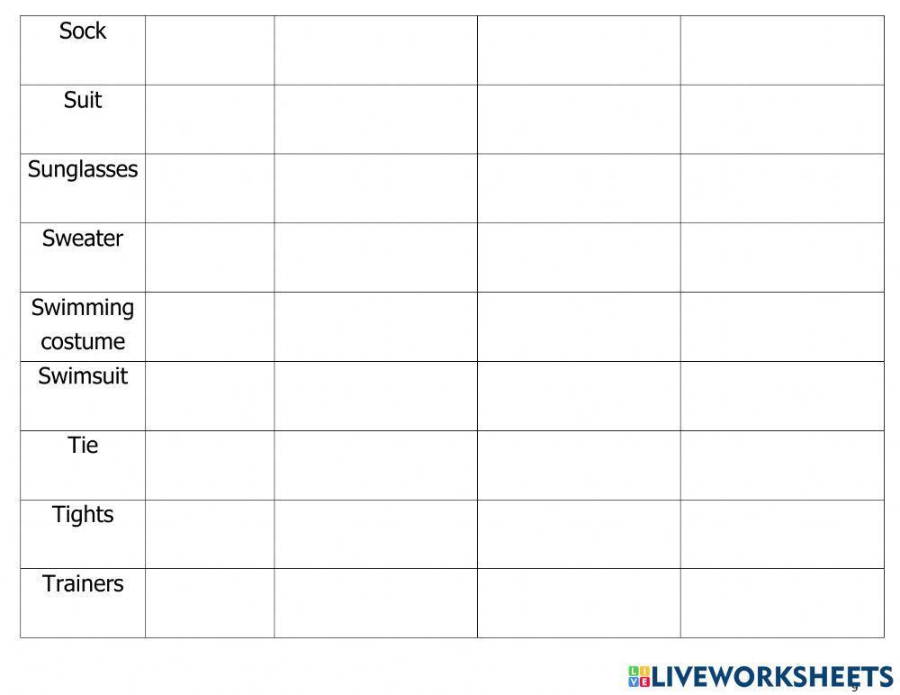 TV-K-Clothes and Accessories