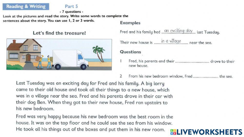 Test review 1 reading movers