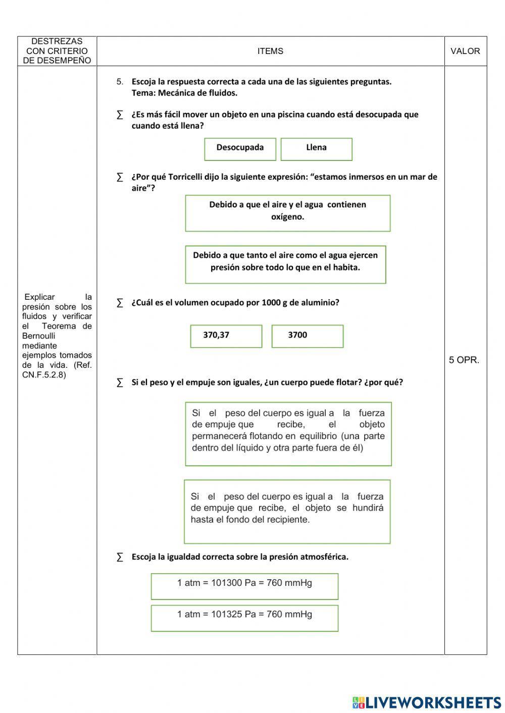 Prueba Parcial 2 Física