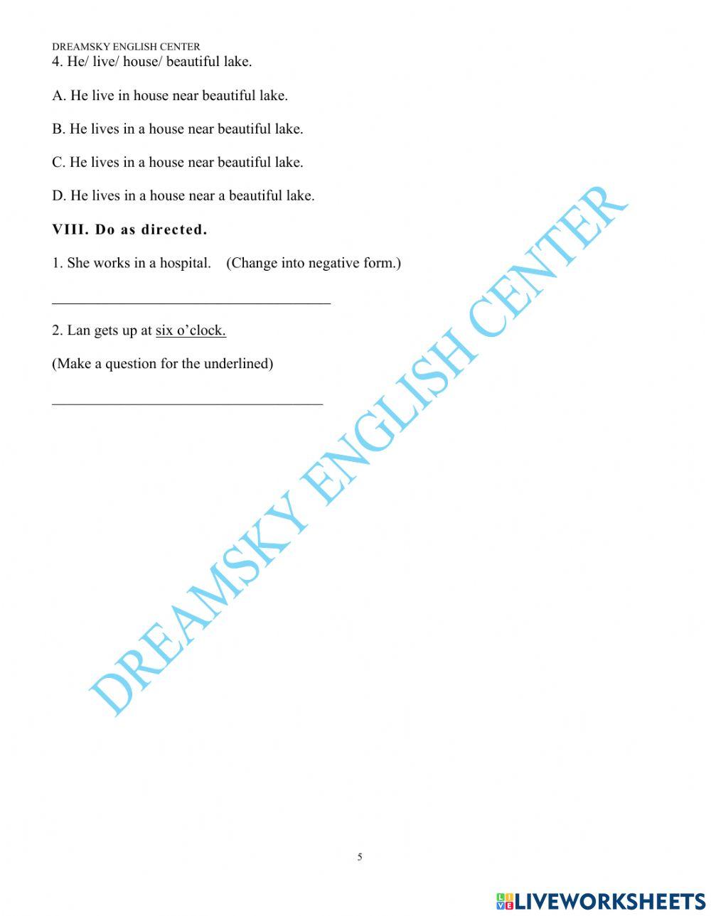 Grade 6-Test 5-Semester 1