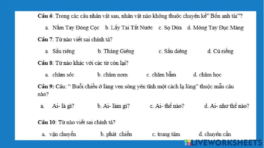 Trạng nguyên Tiếng Việt