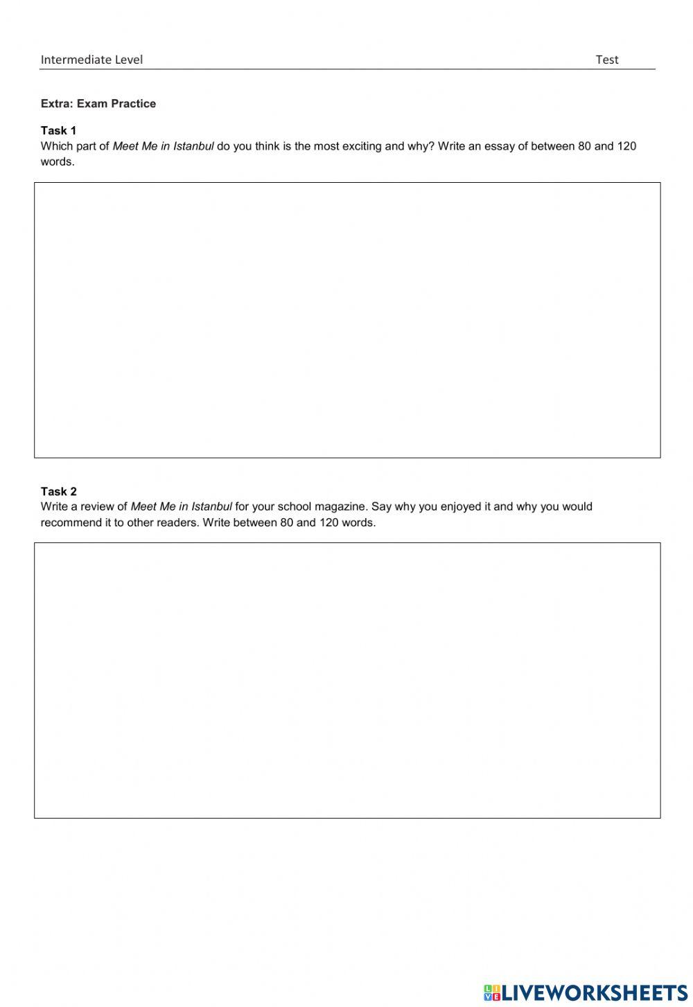 MEET ME IN ISTANBUL Test