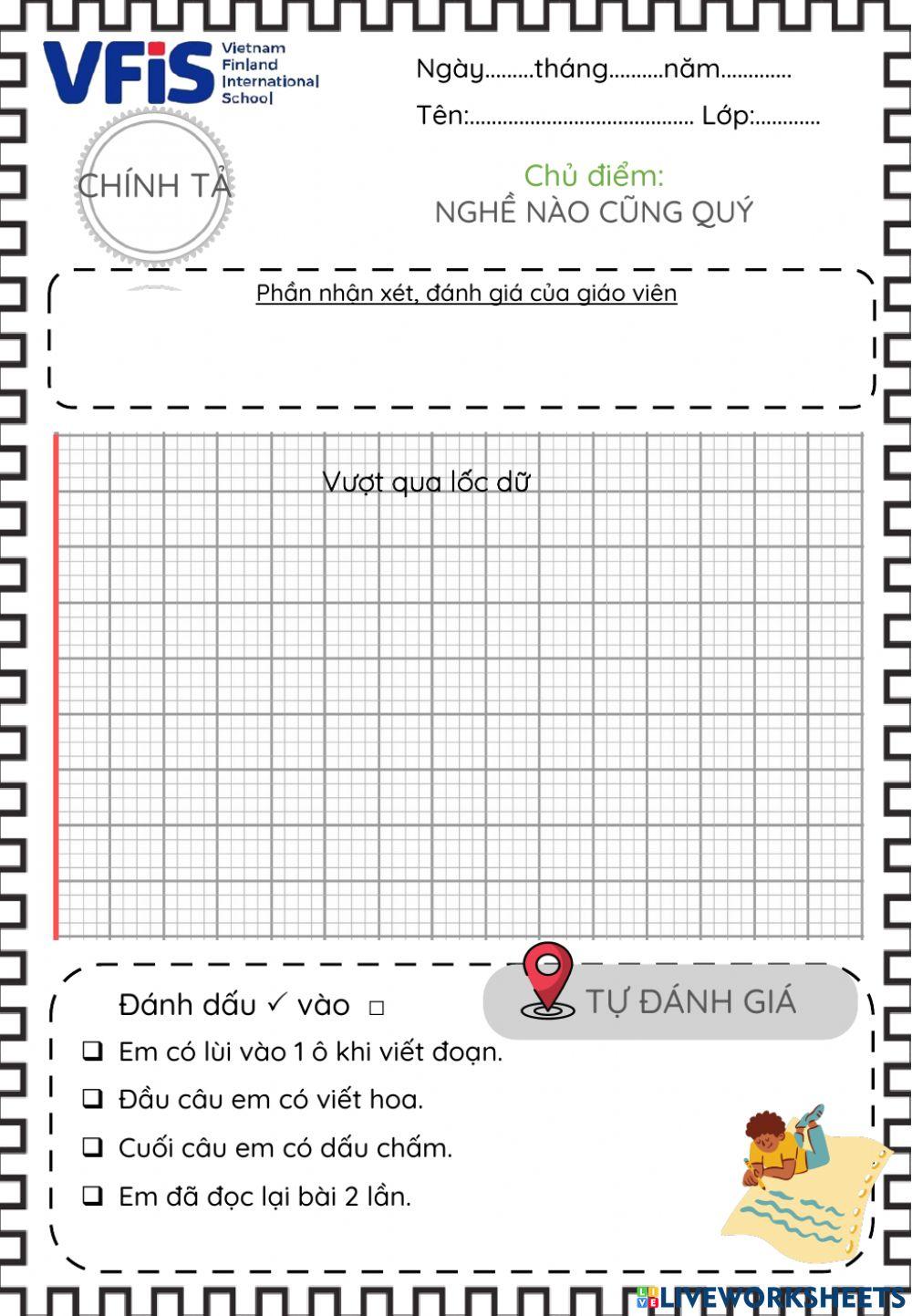 Vietnamese Week 19- Chính tả