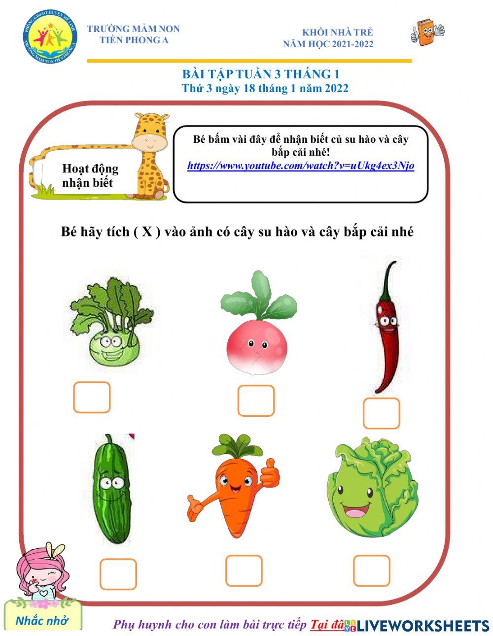 Bé hãy chọn đáp án đúng nhé!