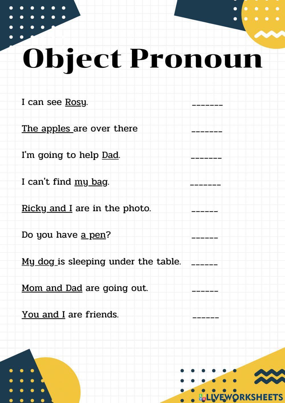Object Pronoun