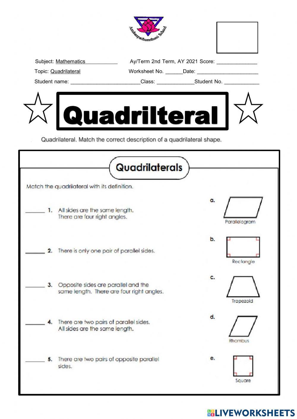 Quadrilaterals Quadrilaterals