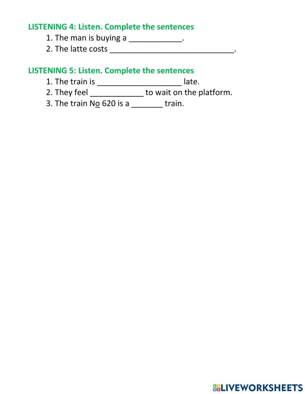 Elemetary listening pratice