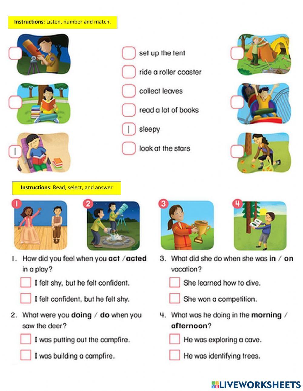 Past continuous & Past Simple