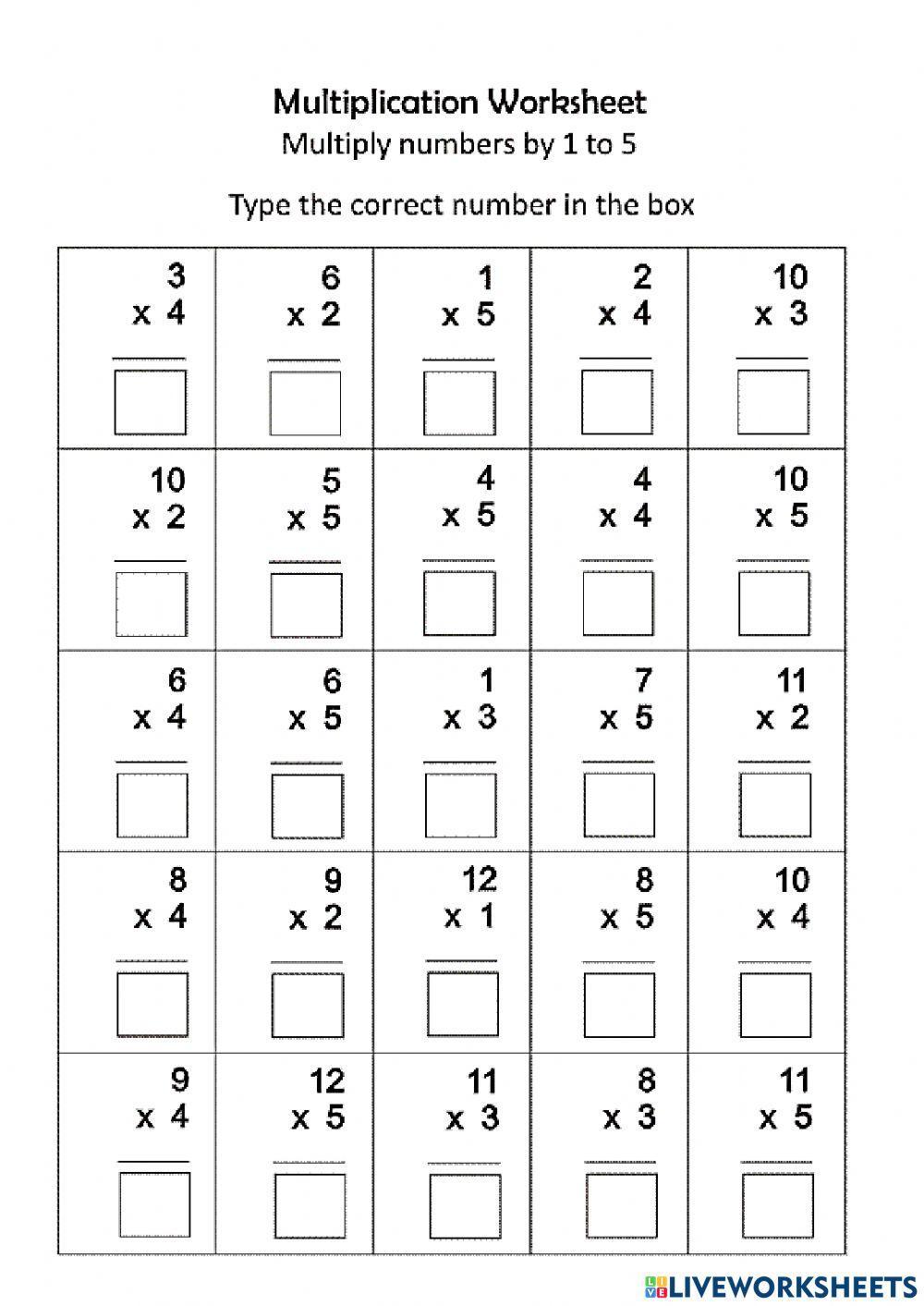 Multiplication and Division