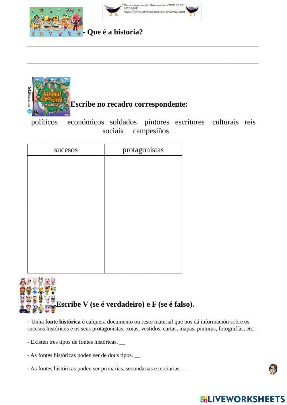 A historia A historia