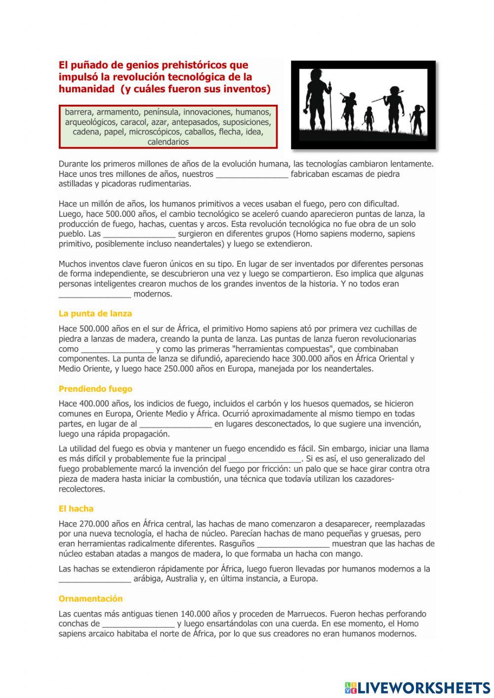 Inventos prehistóricos