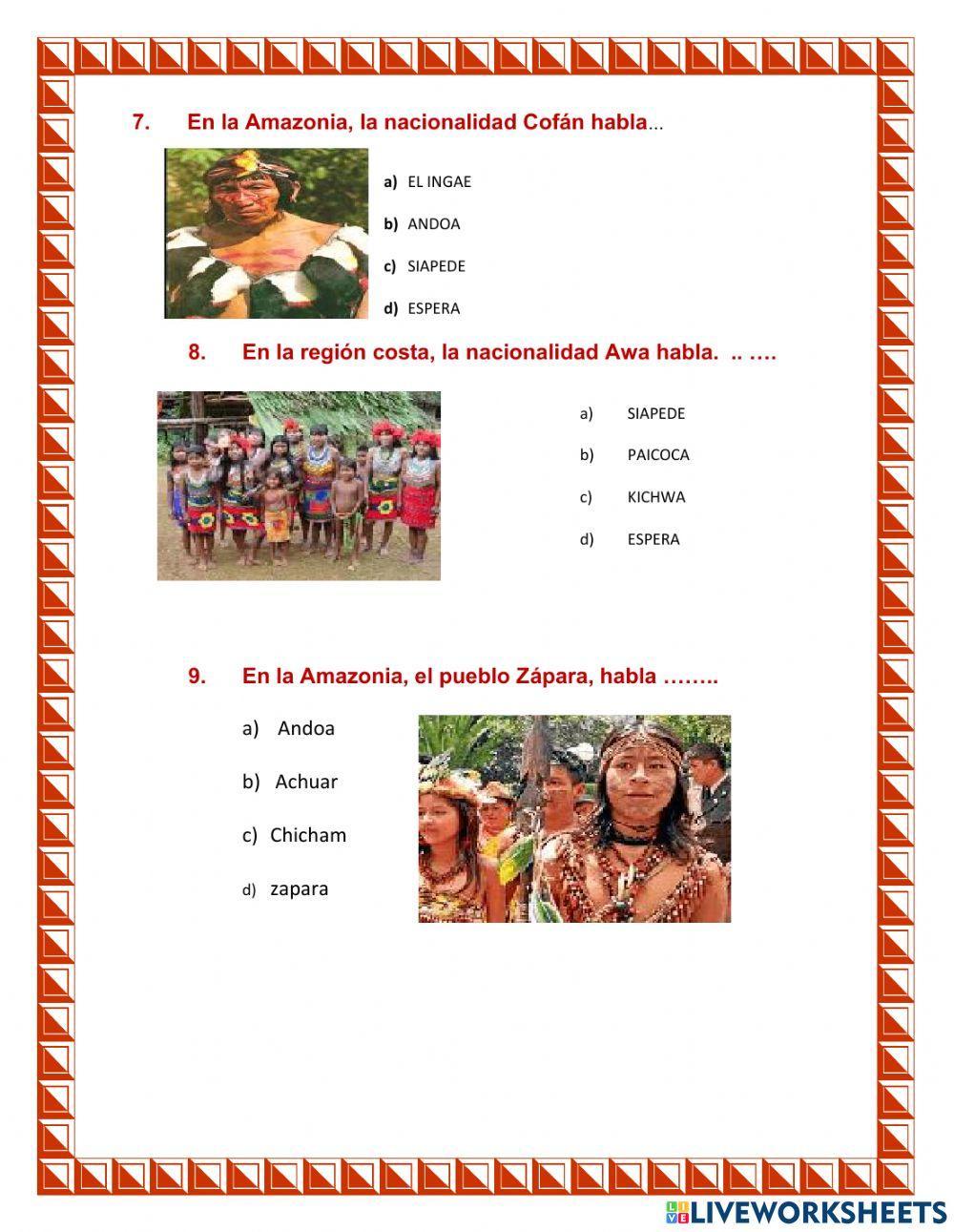 Convivencias de lengua en ecuador