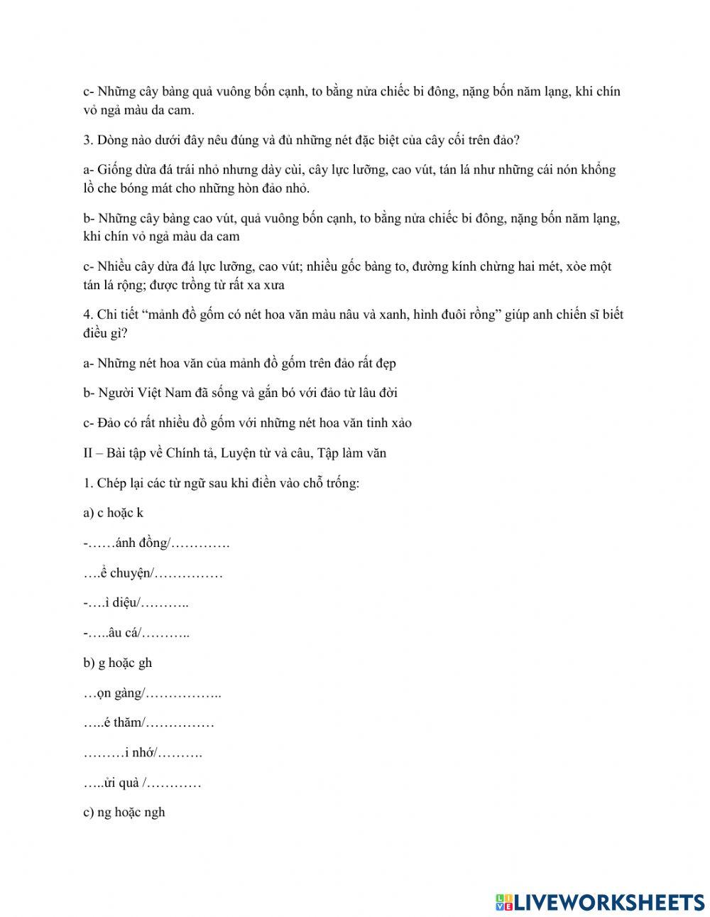 PHIẾU BÀI TẬP CUỐI TUẦN MÔN TIẾNG VIỆT LỚP 5 TUẦN 1