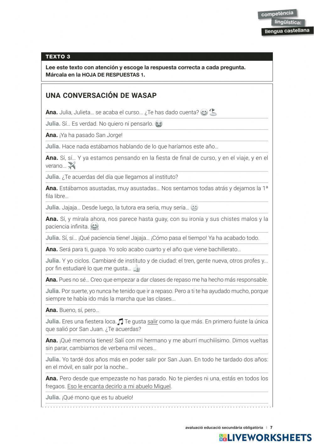 Competencias básicas 4ESO