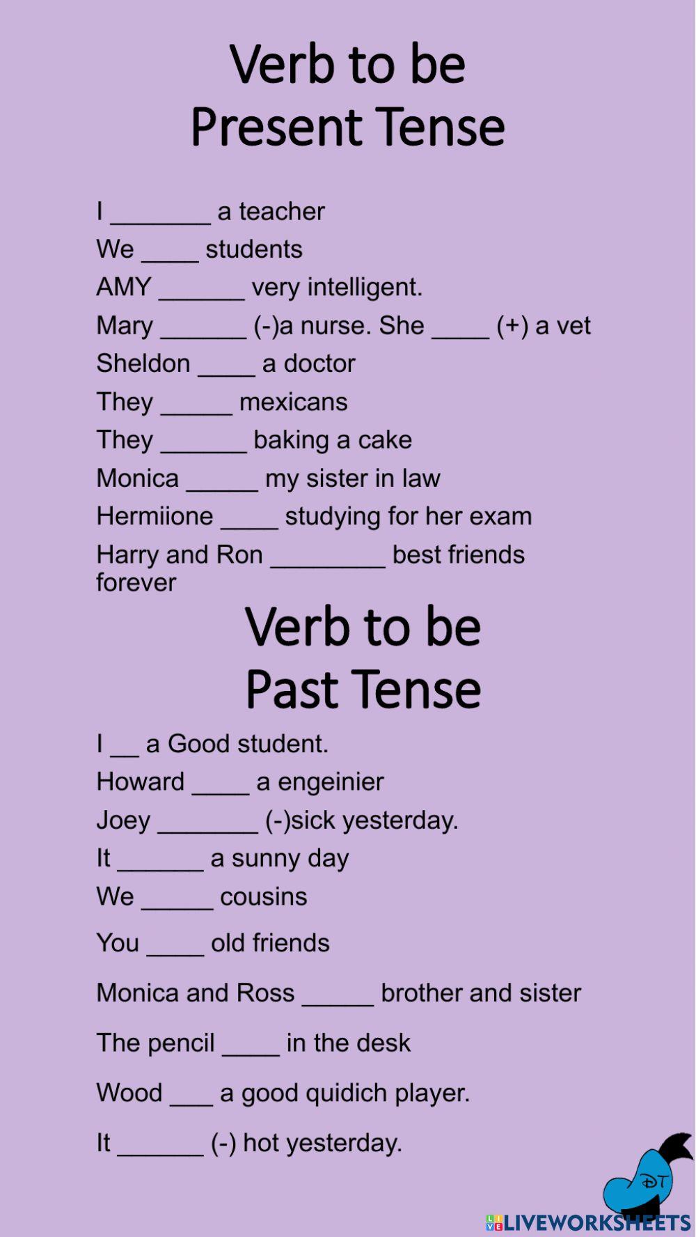 Verb to be in Present and Past