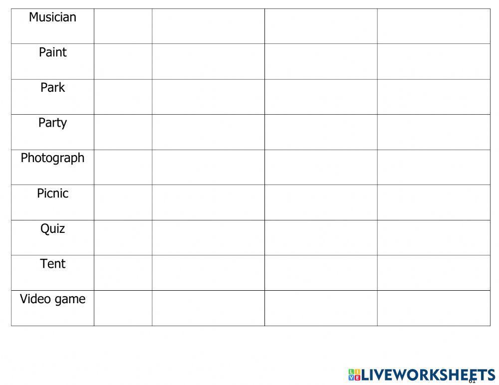 TV-K-Hobbies and Leisure