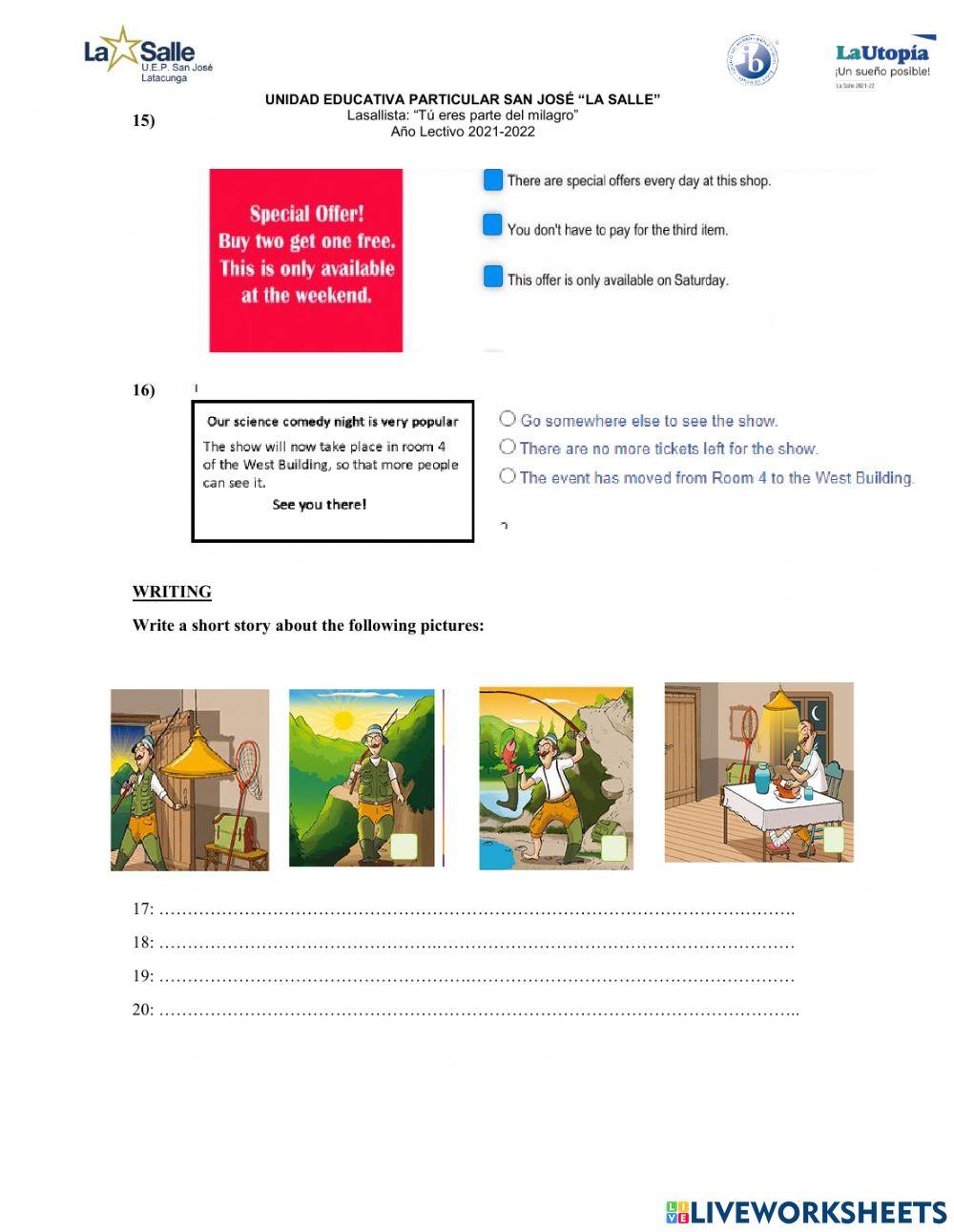 Final test (First Term) 2021-2022 Unit 1,2,3,4,5
