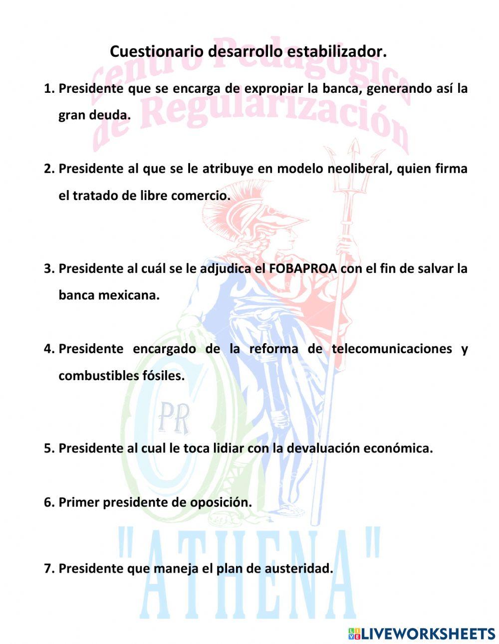 Desarrollo Estabilizador