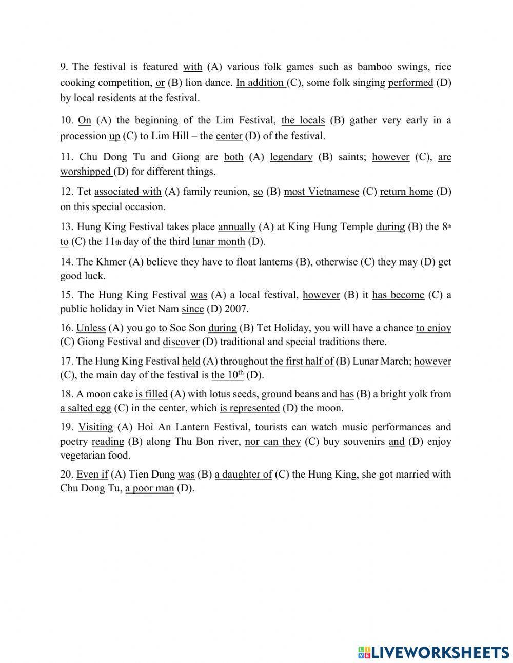 Revision - Vocab&Gram Unit 3