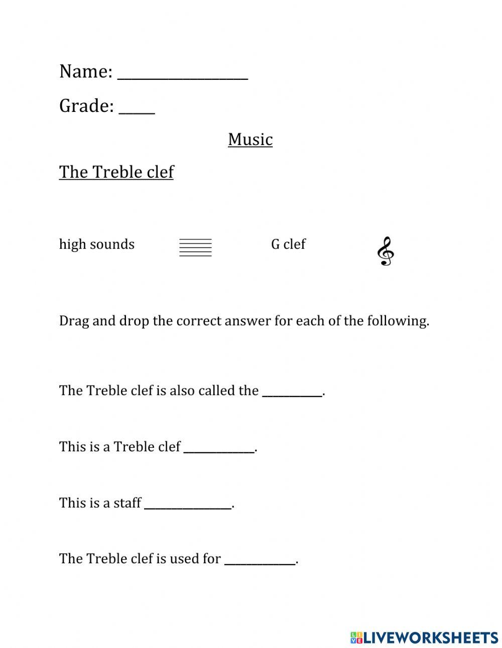 CPS Grade 3 The Treble clef