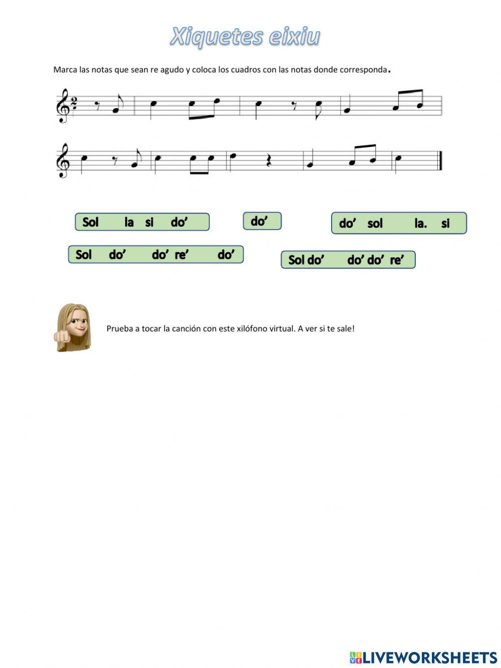 Xiquetes eixiu, el re agudo