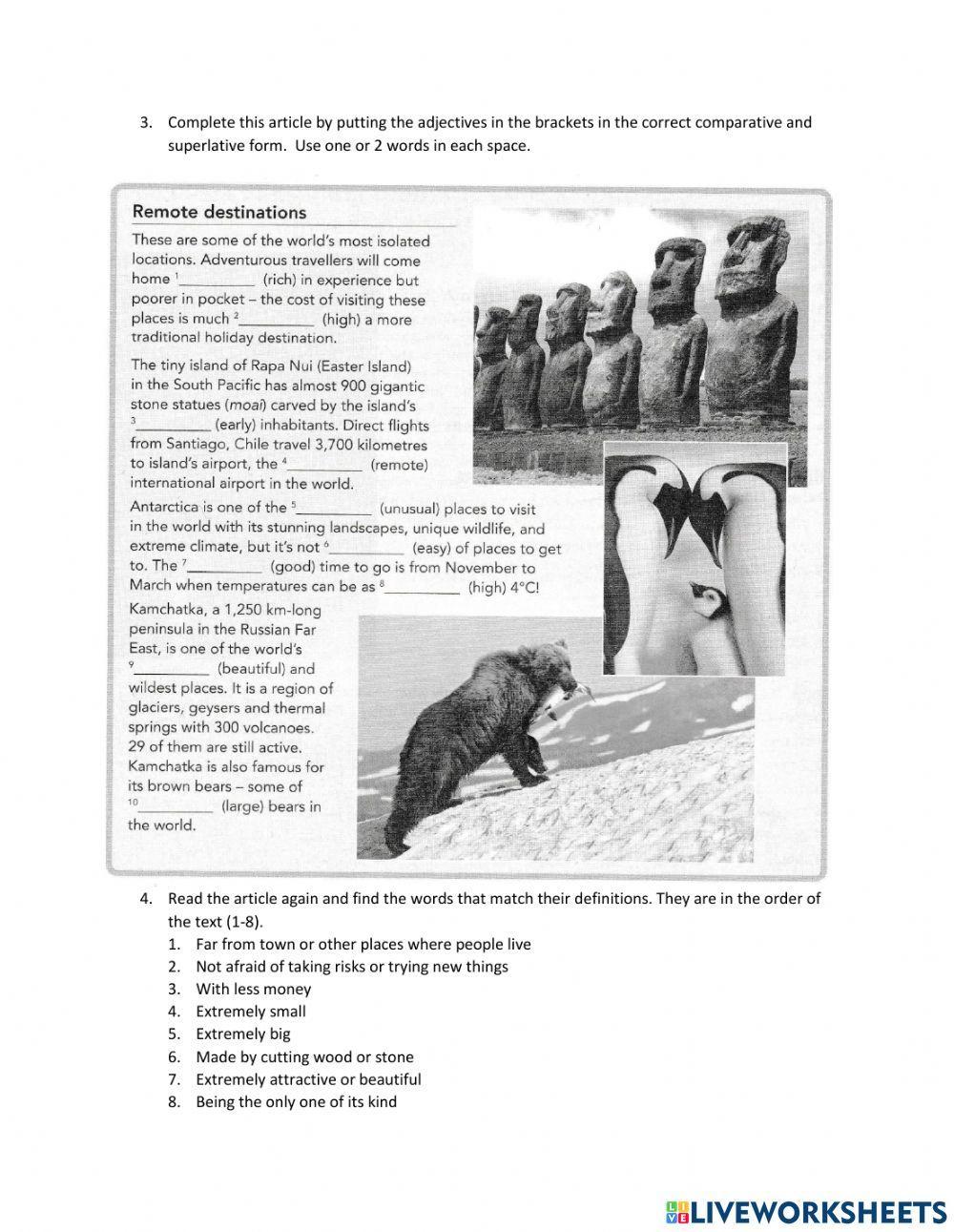 Reading.  Visiting amazing places 