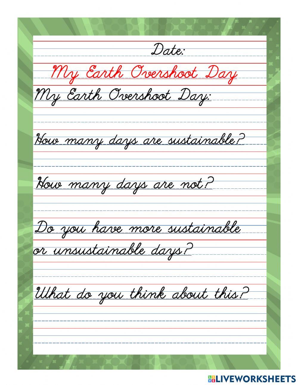 Earth Overshoot Day