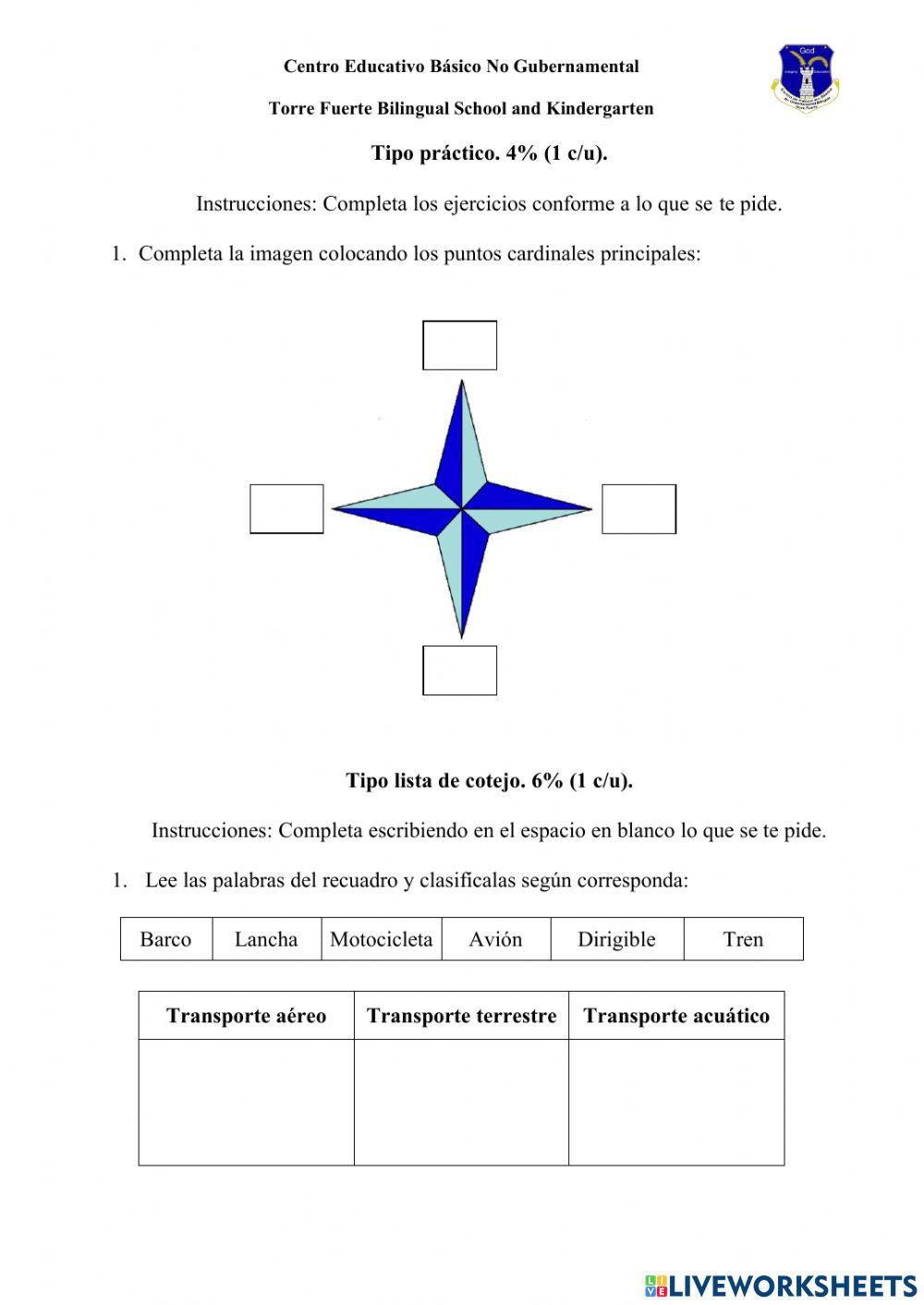 Examen de Ciencias Sociales 1°