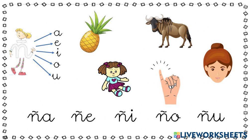 Juego letra ñ